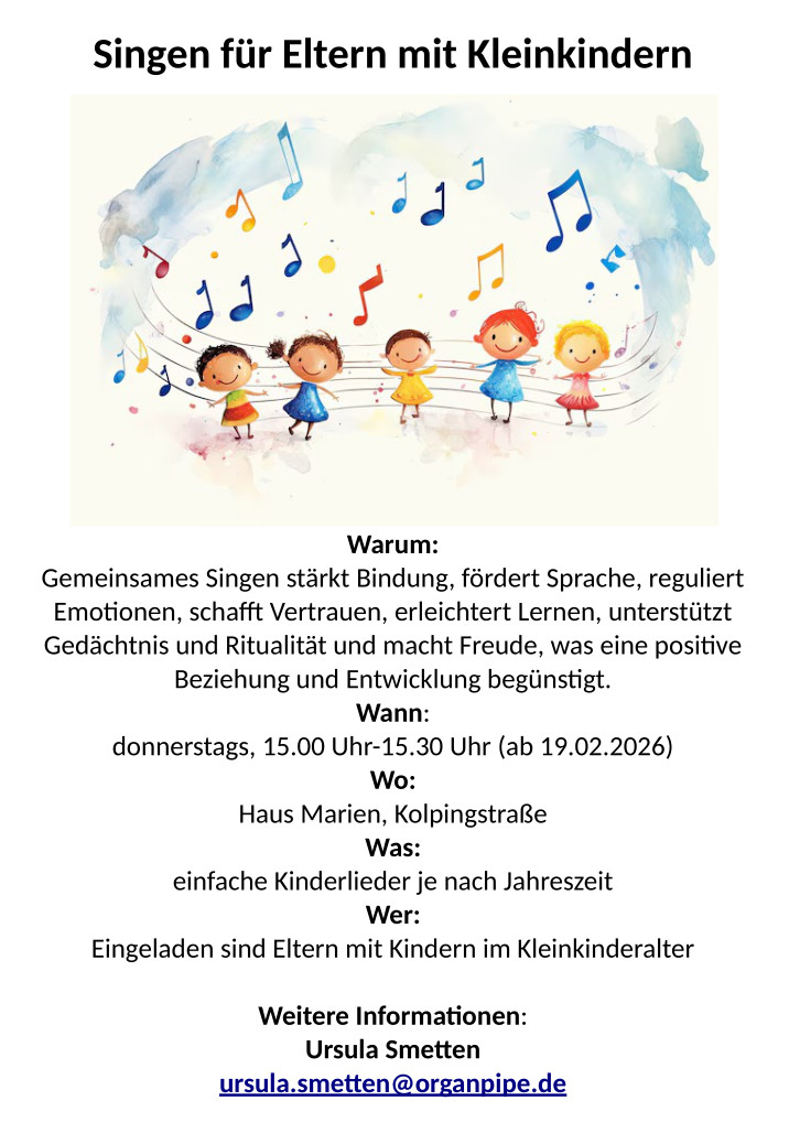 Singen Eltern mit Kleinkindern